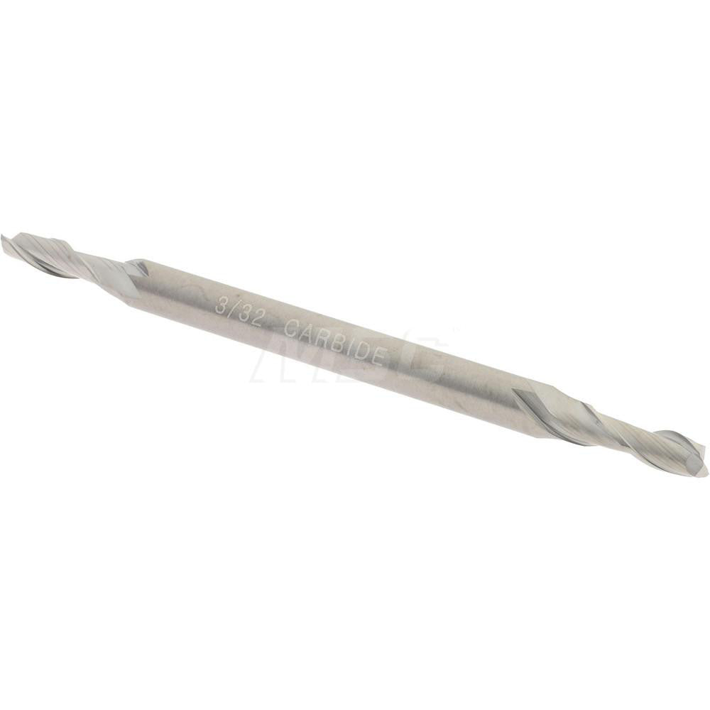 Hertel E599924304 Square End Mill 3/32" Dia, 9/32" LOC, 2 Flute, Solid Carbide