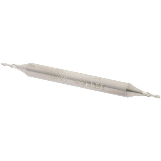 Hertel E5022002 Square End Mill 1/32" Dia, 1/16" LOC, 2 Flute, Solid Carbide