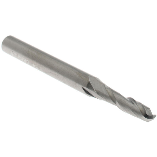 Hertel E599924499 Ball End Mill 9/64" Dia, 9/16" LOC, 2 Flute, Solid Carbide