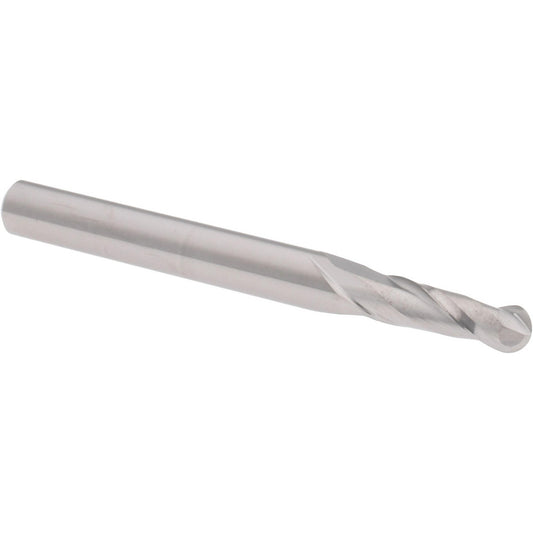 Hertel E599924501 Ball End Mill 13/64" Dia, 5/8" LOC, 2 Flute, Solid Carbide