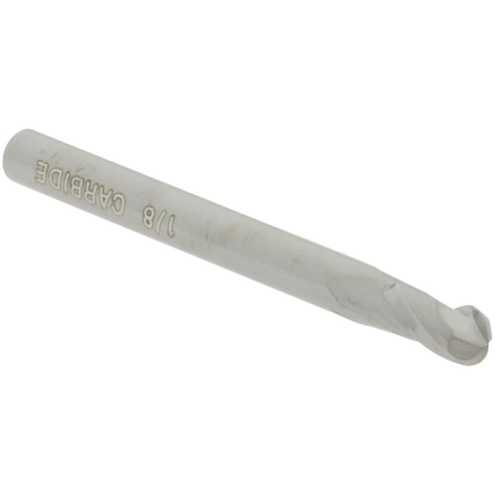 Hertel E599924483 Ball End Mill 1/8" Dia, 1/4" LOC, 2 Flute, Solid Carbide