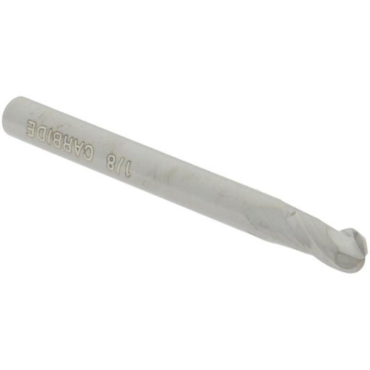 Hertel E599924483 Ball End Mill 1/8" Dia, 1/4" LOC, 2 Flute, Solid Carbide