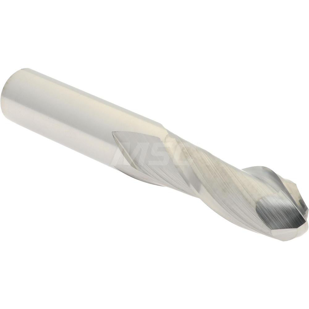 Hertel E5249024 Ball End Mill 3/8" Dia, 1" LOC, 2 Flute, Solid Carbide