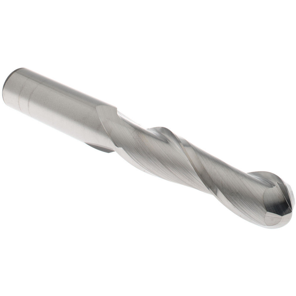 Hertel E5014032 Ball End Mill 1/2" Dia, 2" LOC, 2 Flute, Solid Carbide