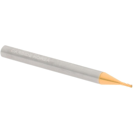 Hertel 88250089 Square End Mill 1/32" Dia, 3/32" LOC, 4 Flute, Solid Carbide