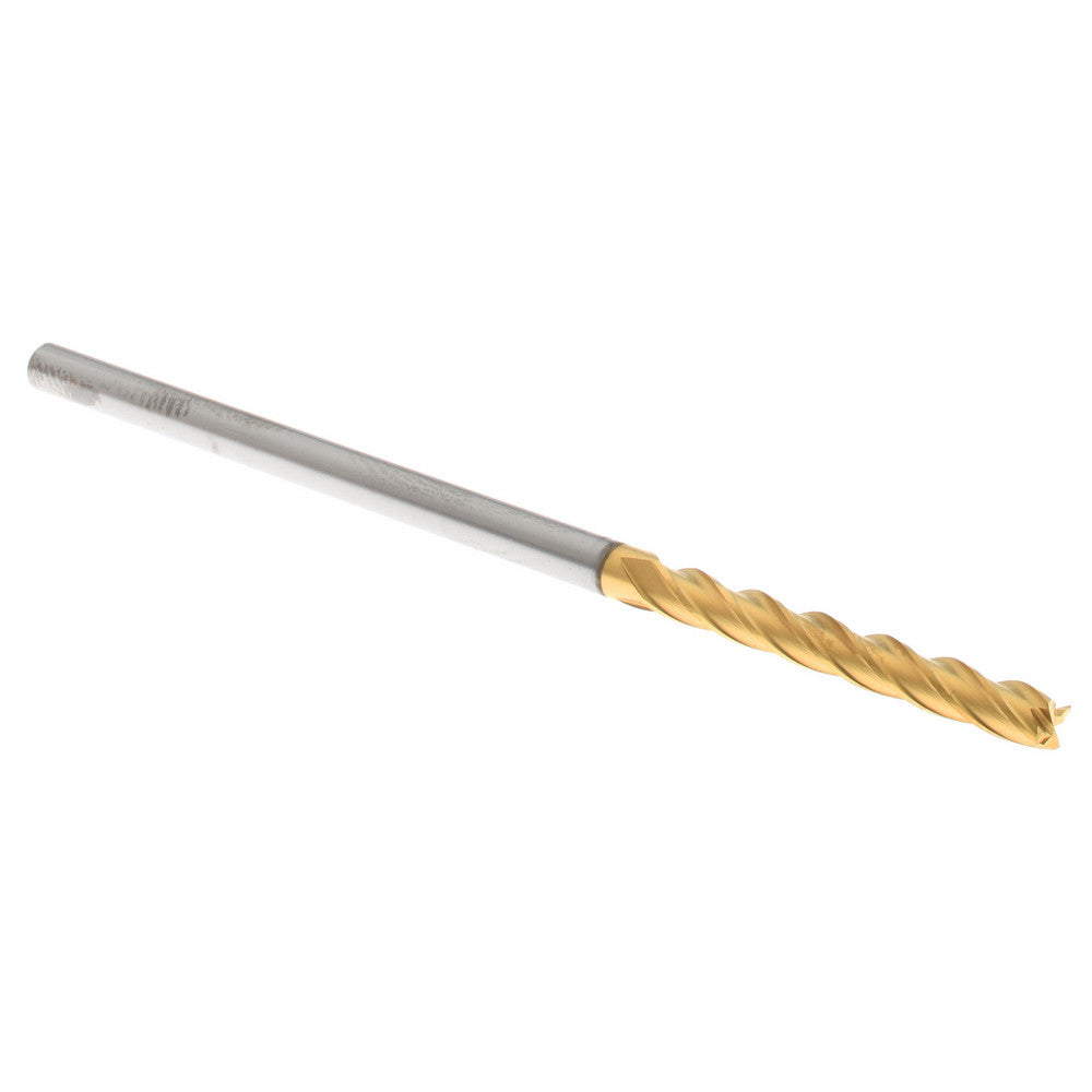 Hertel 88250139 Square End Mill 1/8" Dia, 1" LOC, 4 Flute, Solid Carbide