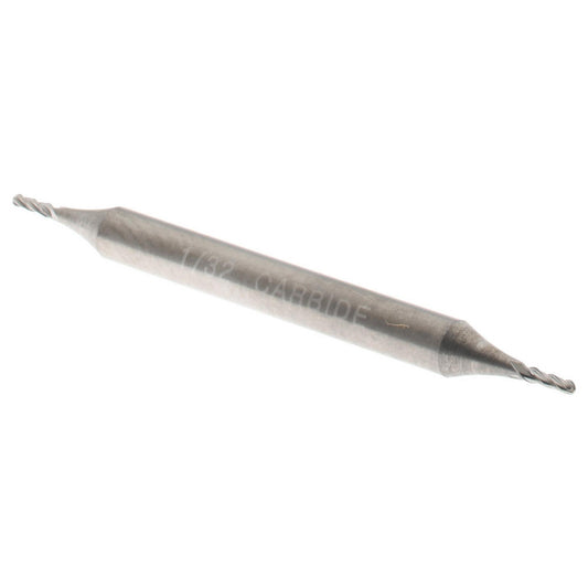 Hertel E599924404 Ball End Mill 1/32" Dia, 1/16" LOC, 4 Flute, Solid Carbide