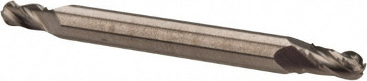 Hertel E599924409 Ball End Mill 3/32" Dia, 3/16" LOC, 4 Flute, Solid Carbide