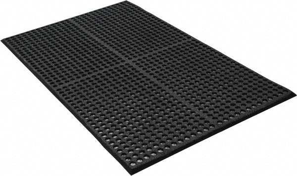 PRO-SAFE 3917609203X5 Anti-Fatigue Mat 5' Long, 3' Wide, 1/2 Thick, CFR Rubber, Beveled Edges, Heavy-Duty