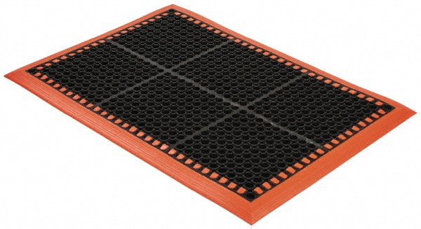 PRO-SAFE 46504093328X40 Anti-Fatigue Mat 40" Long, 28" Long, 7/8 Thick, Natural Rubber, Beveled Edges, Heavy-Duty