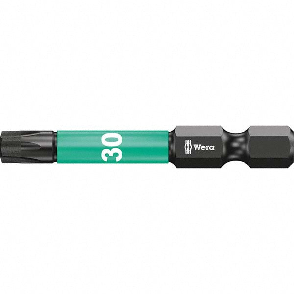 Wera 05057666001 Power Screwdriver Bit T30 Torx, TX30 Speciality Point Size, 1/4" Hex Drive