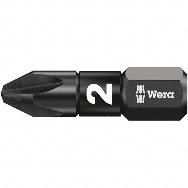Wera 05057621001 Power Screwdriver Bit PZ.2 Speciality Point Size, 1/4" Hex Drive