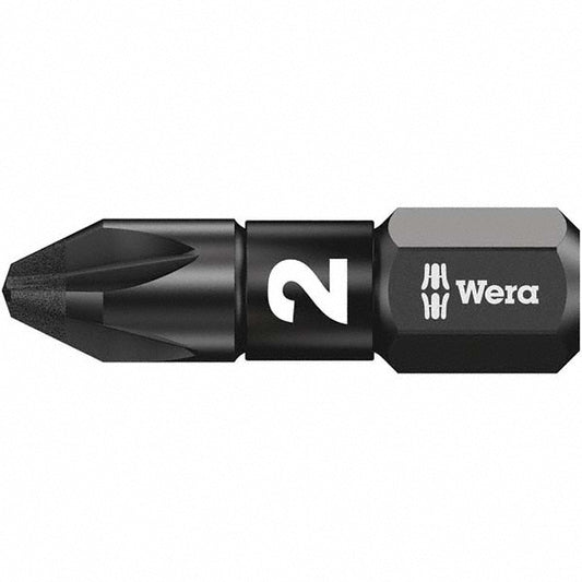 Wera 05057621001 Power Screwdriver Bit PZ.2 Speciality Point Size, 1/4" Hex Drive