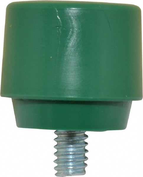 NUPLA 15104 1" Face Diam, Grade Tough, Green Hammer Tip/Face