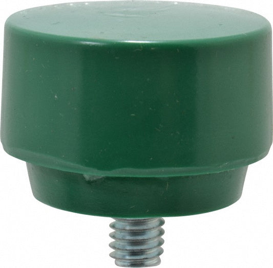 NUPLA 15154 1-1/2" Face Diam, Grade Tough, Green Hammer Tip/Face