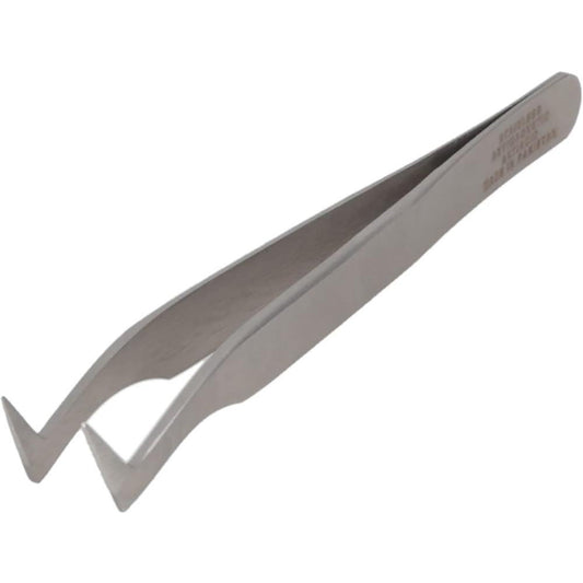 Aven 18069USA Precision Tweezer 6-SA, Angled & Miniature Component Tip, 4-1/2" OAL