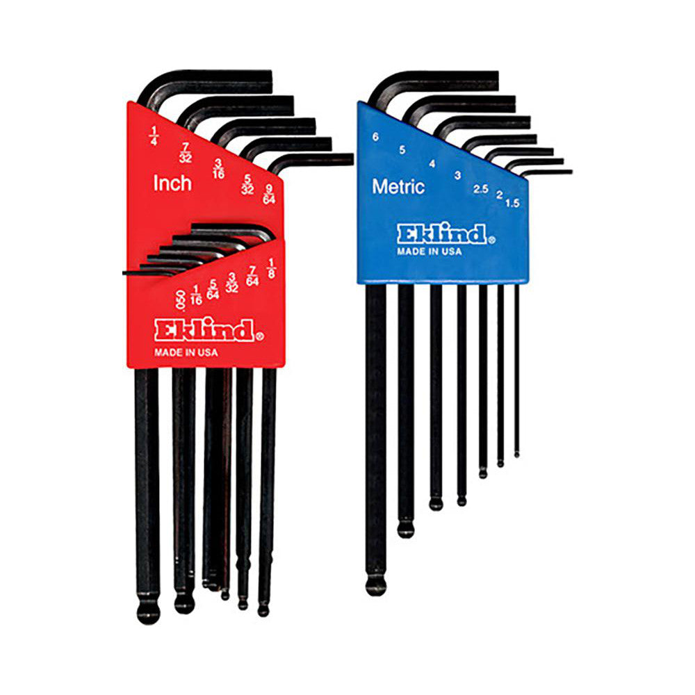 Eklind 13218 18 Piece L-Key Ball End Hex Key Set