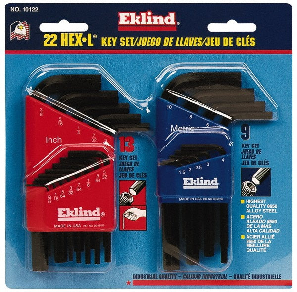 Eklind 10122 22 Piece L-Key Hex Key Set