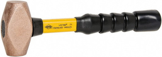 NUPLA 30025 Non-Marring Hammer 40 oz, 1-1/4" Face Dia, Brass Head