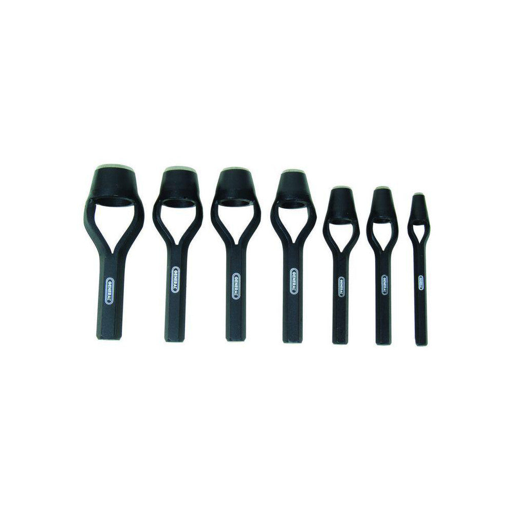 General 1271ST Arch Punch Set 7 Pc, 0.25 to 1"