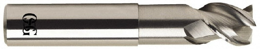 OSG 20430400 Corner Radius End Mill 1/4" Dia, 1/4" LOC, 0.0600" Radius, 3 Flute, Solid Carbide