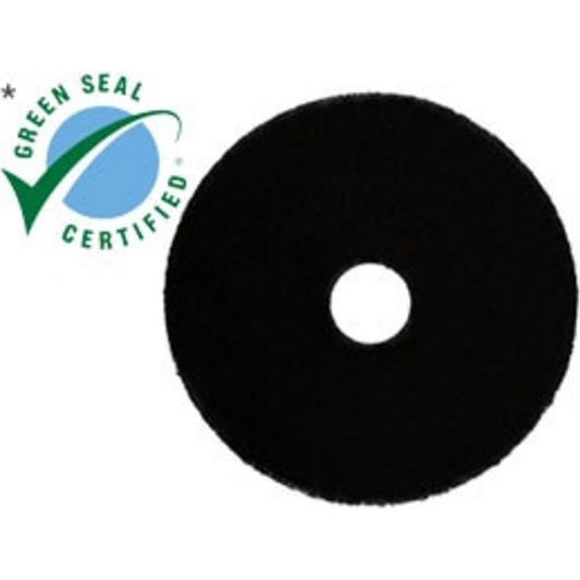 3M 7000028430 High Productivity Floor Pads 7300, Black, 432 mm, 17 in, 5 ea/Case