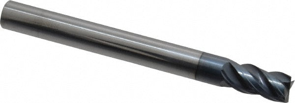 Kyocera SGS Precision Tools 36416 Square End Mill 1/4" Dia, 1/2" LOC, 4 Flute, Solid Carbide