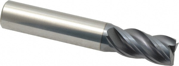 Kyocera SGS Precision Tools 36432 Square End Mill 1/2" Dia, 1" LOC, 4 Flute, Solid Carbide