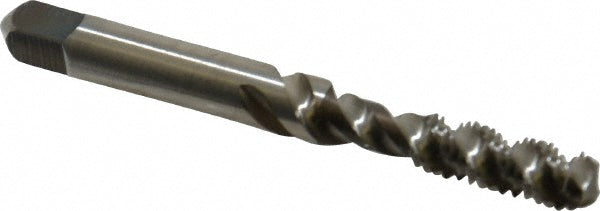 Kennametal 4130509 Spiral Flute Tap M6x1, Metric Coarse, 3 Flute, Bottoming Chamfer, 6H Class of Fit, Cobalt, Straw Finish