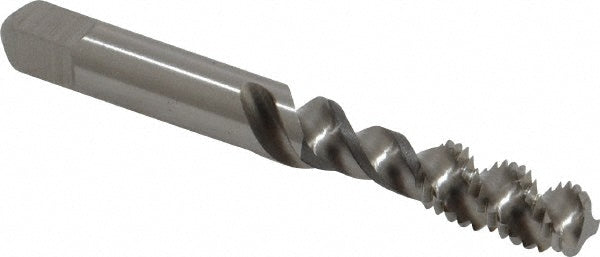 Kennametal 4130448 Spiral Flute Tap M8x1.25, Metric Coarse, 3 Flute, Bottoming Chamfer, 6H Class of Fit, Cobalt, Straw Finish