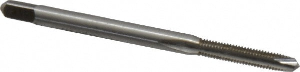 Kennametal 1543738 Spiral Point Tap M3x0.5 Metric Coarse, 2 Flutes, Plug Chamfer, 6H Class of Fit, HSS, Bright/Uncoated Coated
