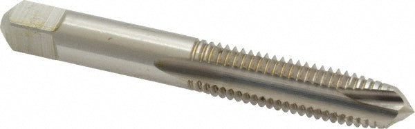 Kennametal 1544109 Spiral Point Tap M10x1.5 Metric Coarse, 3 Flutes, Plug Chamfer, 6H Class of Fit, HSS, Bright/Uncoated Coated