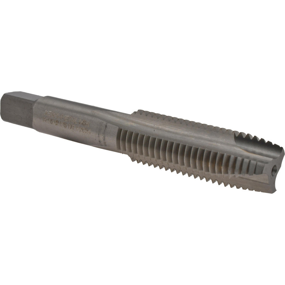 Kennametal 4131823 Spiral Point Tap M16x2 Metric Coarse, 3 Flutes, Plug Chamfer, 6H Class of Fit, HSS, Bright/Uncoated Coated