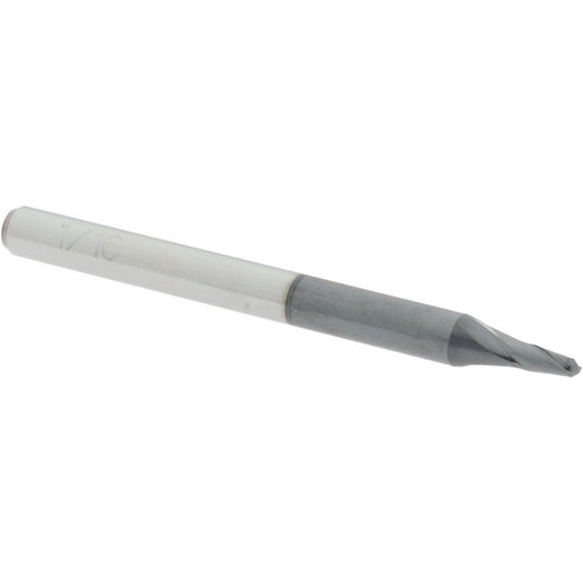 Accupro 88420807 Ball End Mill 0.0625" Dia, 0.125" LOC, 2 Flute, Solid Carbide