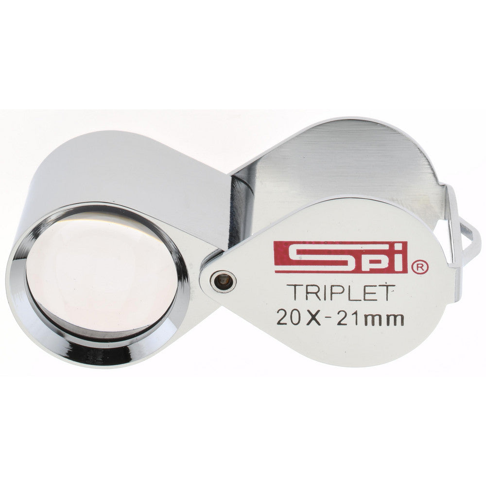 SPI 14-160-6 20x Magnification, 53/64 Inch Lens Diameter, Triplet Lens Loupe