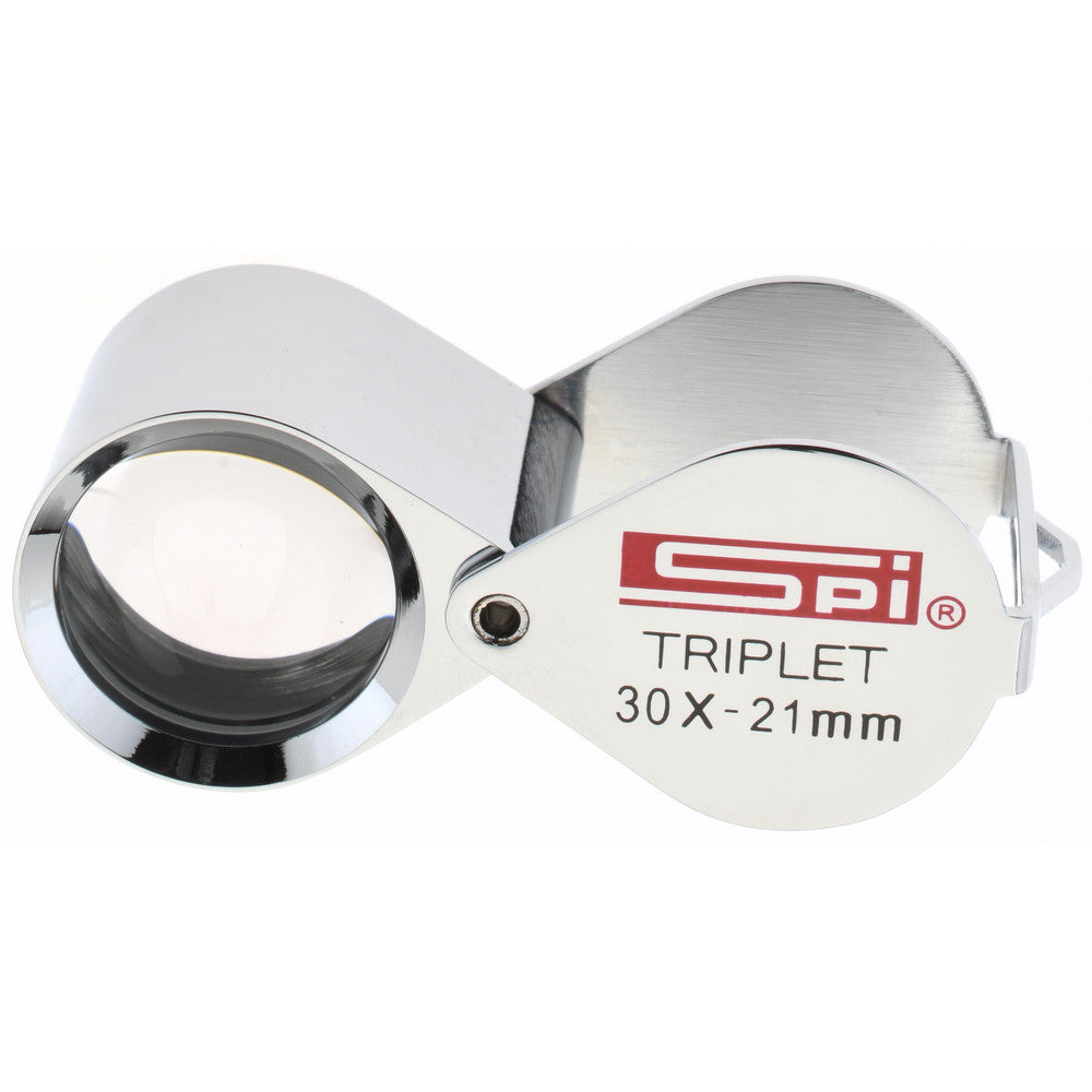 SPI 14-161-4 30x Magnification, 53/64 Inch Lens Diameter, Triplet Lens Loupe