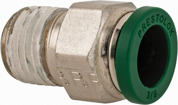 Parker W68PLP-6-4 Push-To-Connect Tube to Male & Tube to Male NPT Tube Fitting Male Connector, 1/4" Thread, 3/8" OD