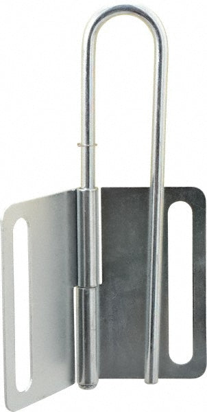 Master Lock 419 Lockout Hasp Fold-Over with Slot Hasp, Single Jaw, 8 Padlocks