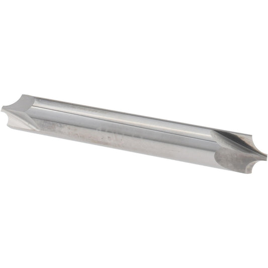 Harvey Tool 46100 Corner Rounding End Mill 0.10 mm Radius, 1/4" Dia, 2 Flutes, Solid Carbide