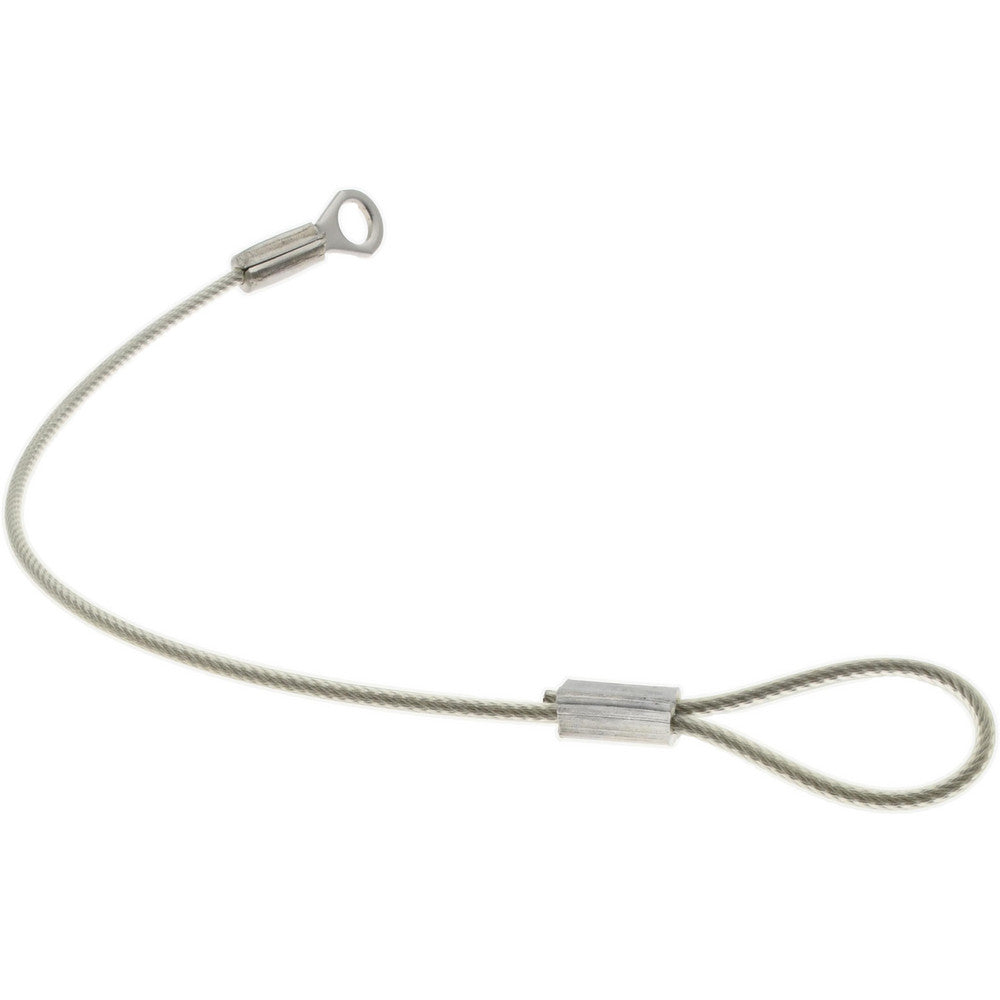 G.L. HUYETT C207-TSS20466N 6" Long, Stainless Steel Cable Loop & Eye End, Quick Release Pin Lanyard