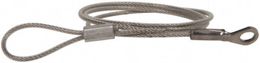 G.L. HUYETT C207-TSS204612N 12" Long, Stainless Steel Cable Loop & Eye End, Quick Release Pin Lanyard