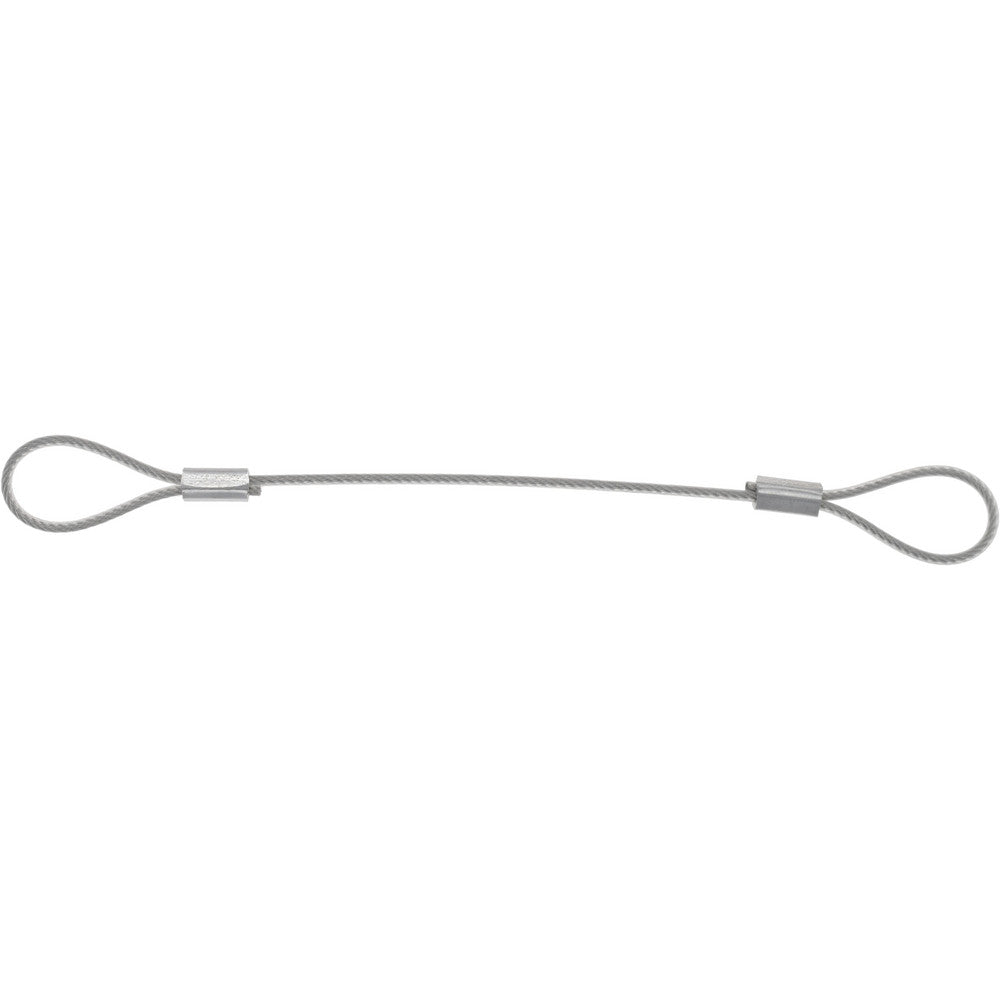G.L. HUYETT C207-TSS10466N 6" Long, Stainless Steel Cable Loop & Loop End, Quick Release Pin Lanyard