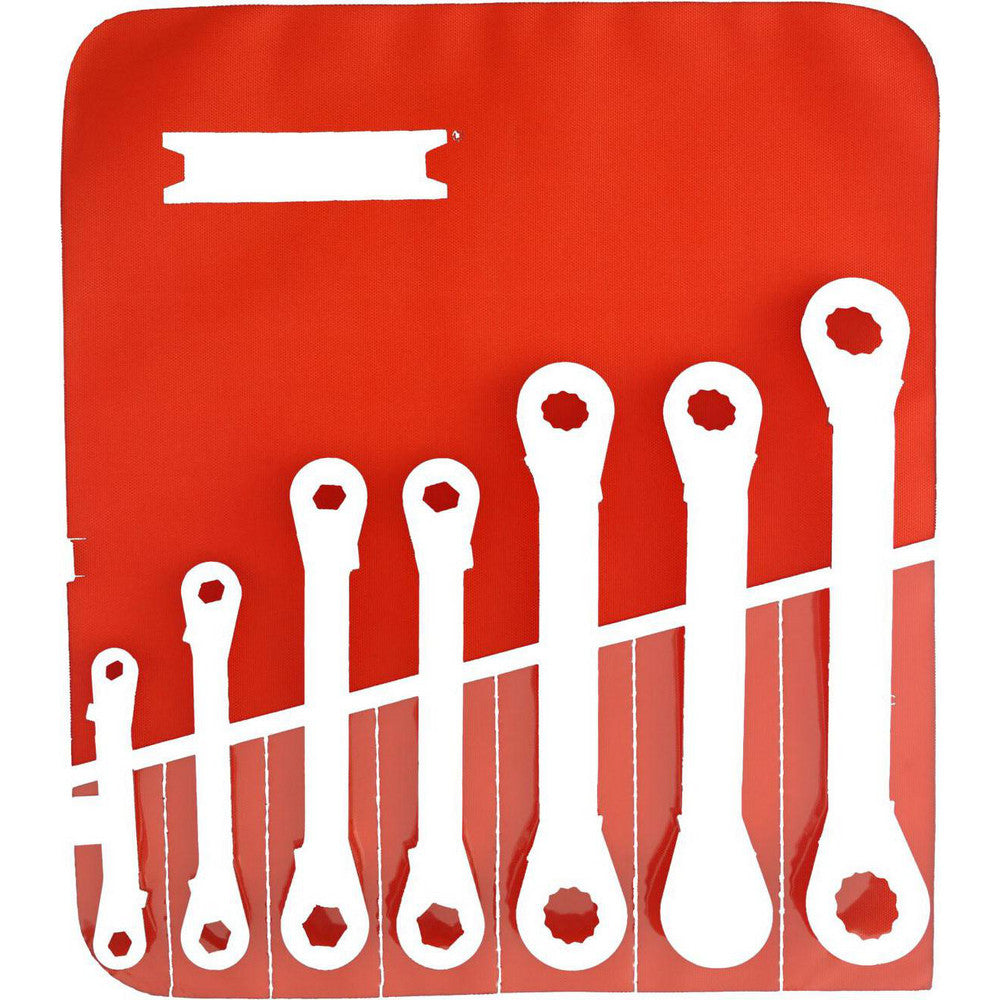 Proto J1180MA Ratcheting Box Wrench Set 7 Pc, Metric