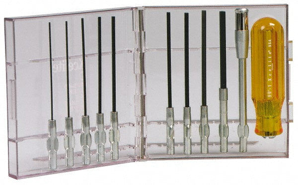 Xcelite 99PS40N 10 Piece, 0.05 to 3/16" Hex Driver Set