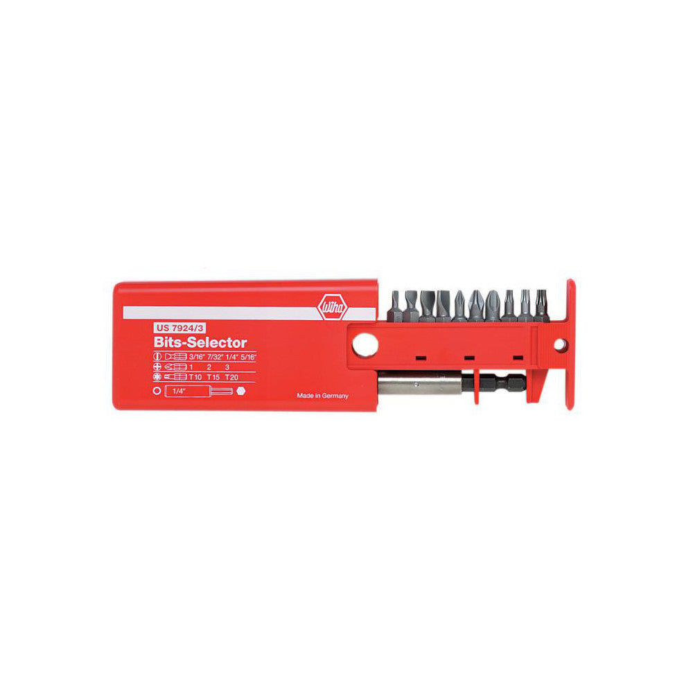 Wiha 79243 Screwdriver Insert Bit Set Phillips Slotted & Torx