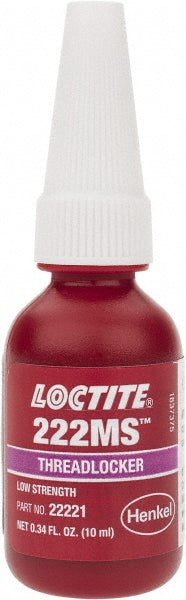 Loctite 135333 Threadlocker Purple, Liquid, 10 mL, Bottle