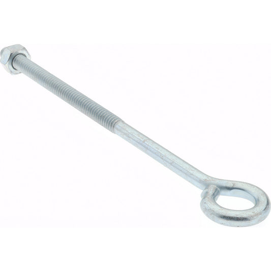 Gibraltar GIB07080 1/4-20, Zinc-Plated Finish, Steel Wire Turned Open Eye Bolt