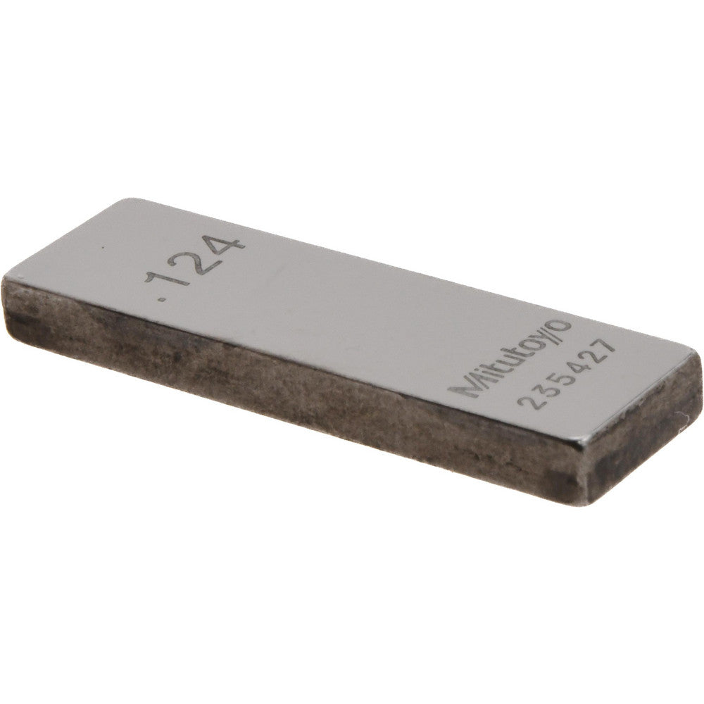 Mitutoyo 611164-541 Rectangle Steel Gage Block 0.124", Grade AS-1