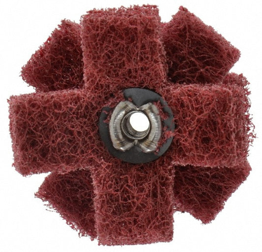 Standard Abrasives 7000046827 1-1/2 x 1/2" Very Fine 3 Ply Cross Buff