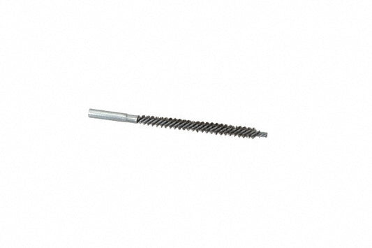 Schaefer Brush 43804 Double Stem/Spiral Tube Brush 3/8" Dia, 6" OAL, Stainless Steel Bristles